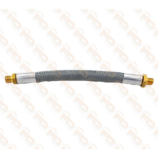 TUBO BENZINA IN TRECCIA METALLICA CON RACCORDI FIAT 500 N/D