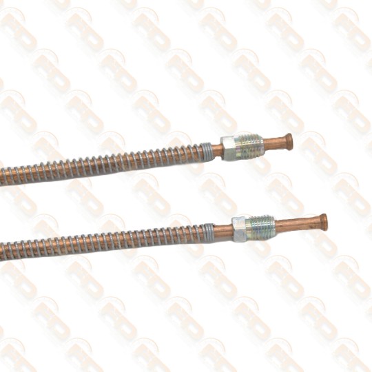 COPPIA TUBI FRENO POSTERIORI IN RAME FIAT 500 N D F (fino a telaio 1.799.301)