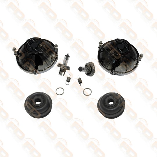 COPPIA FARI CON LAMPADA ALOGENA FIAT 500 F L R G 2