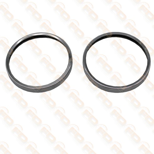 COPPIA CORNICI FARI ANTERIORI RIBASSATE PER FIAT 500F/L/R