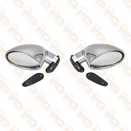 COPPIA SPECCHIETTI CALIFORNIA CROMATI