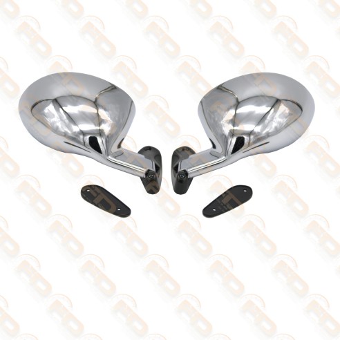 COPPIA SPECCHIETTI CALIFORNIA CROMATI