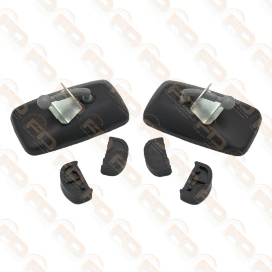 COPPIA SPECCHIETTI RETTANGOLARI PLASTICA 2
