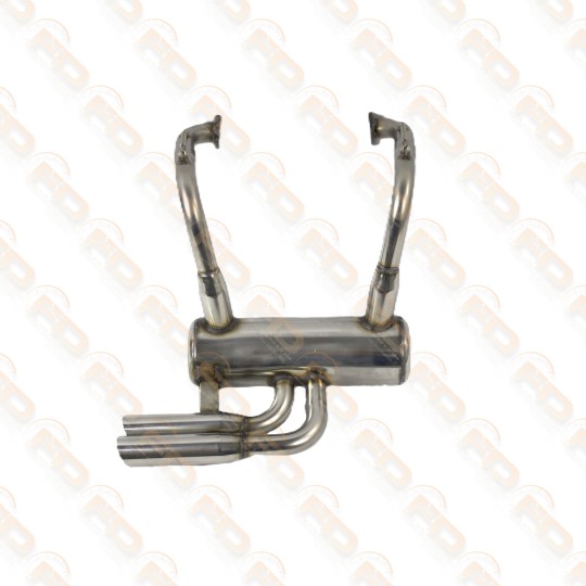 MARMITTA SPORTIVA IN ACCIAIO INOX CON 2 TERMINAL FIAT 500 R 126