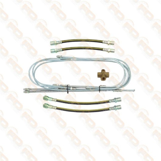 SET COMPLETO TUTTI TUBI FRENO PER FIAT 500 F L R