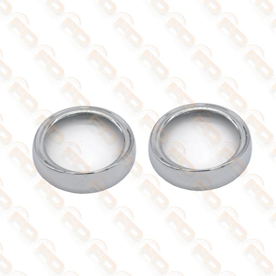 COPPIA GHIERA FARO IN ACCIAO CROMATO FIAT 600 D