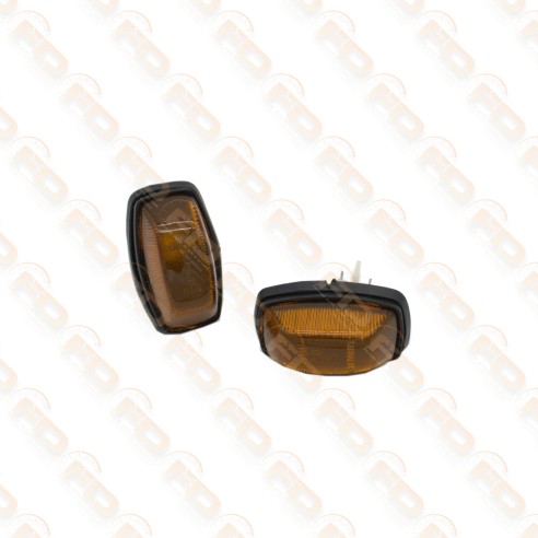 FRECCE LATERALE COMPLETA - COLORE ARANCIONE - FIAT 126