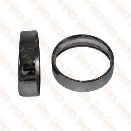 COPPIA CORNICI FARO ANTERIORE IN  ALLUMINIO ORIGINALE FIAT  500 N/D 2