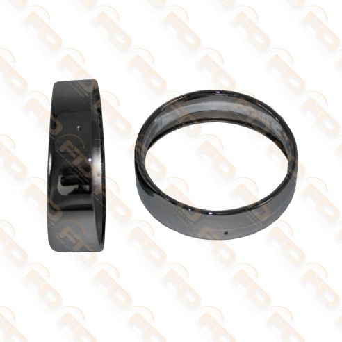 COPPIA CORNICI FARO ANTERIORE IN  ALLUMINIO ORIGINALE FIAT  500 N/D