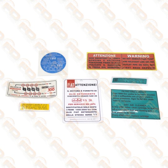 KIT ADESIVI COMPLETO FIAT 500 N