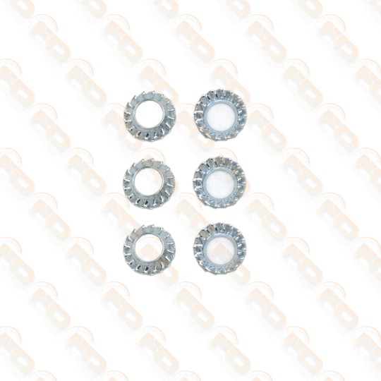 KIT 6 RONDELLE CONICHE FISSAGGIO SERRATURA PORTA FIAT 500