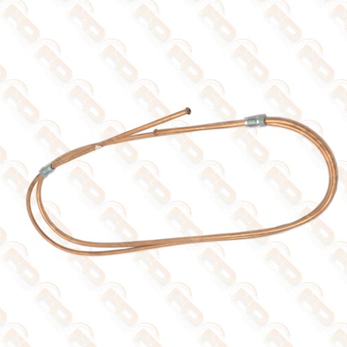 TUBO FRENO IN RAME - COLLEGAMENTO PARTE ANTERIORE E POSTERIORE - FIAT 500 F (da telaio 1799302) - L - R