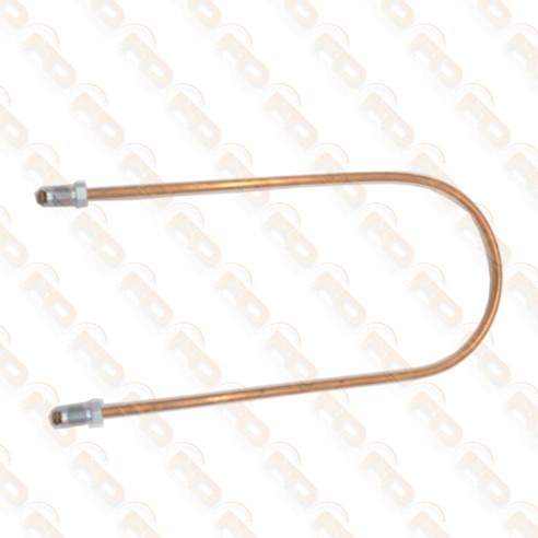 TUBO FRENO IN RAME - POSTERIORE DESTRO tra RACCORDO e TUBO FLESSIBILE - FIAT 500 F - L - R - GIARDINIERA