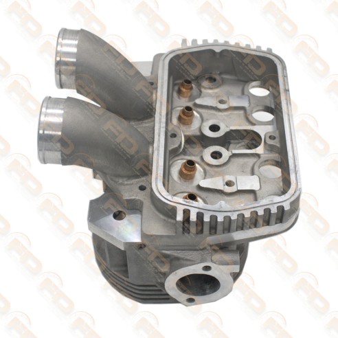 TESTATA COMPLETA IN ALLUMINIO CON DOPPIO CONDOTTO