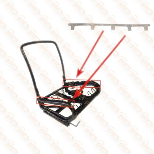 PIASTRA PER RIPARAZIONE FISSAGGIO MOLLE DEL SEDILE ANTERIORE FIAT 500 F L R 2