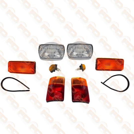 KIT FANALERIA COMPLETA FIAT 126 ARANCIO FARI POSTERIORE A 3 VITI