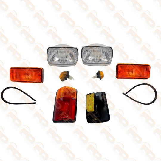 KIT FANALERIA COMPLETA FIAT 126 ARANCIO FARI POSTERIORE A 2 VITI