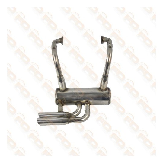 MARMITTA SPORTIVA IN ACCIAIO INOX CON 2 TERMINALI FIAT 500 F L