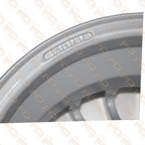 KIT 4 CERCHI TIPO GRIFO SILVER IN LEGA SPORTIVI PER FIAT 500 - 4,5 x 12 '