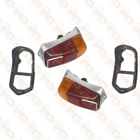 COPPIA FANALI POSTERIORI COMPLETI FIAT 600 D