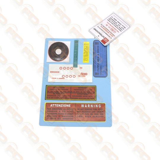KIT ADESIVI COMPLETO FIAT 600 D