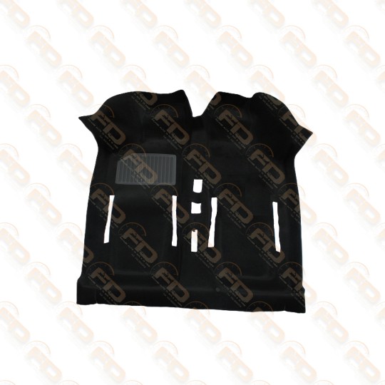 MOQUETTE PREFORMATA NERO CON DOPPIA PROTEZIONE PER FIAT 500