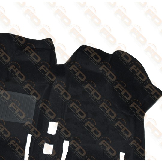 MOQUETTE PREFORMATA NERO CON DOPPIA PROTEZIONE PER FIAT 500 2