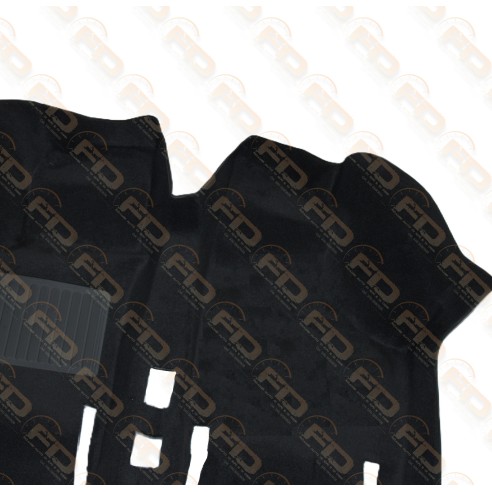 MOQUETTE PREFORMATA NERO CON PROTEZIONE PER FIAT 500