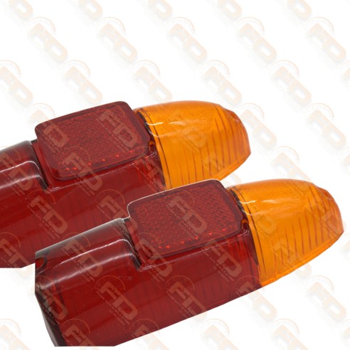 COPPIA PLASTICHE FANALI POSTERIORI BIANCHINA PANORAMICA