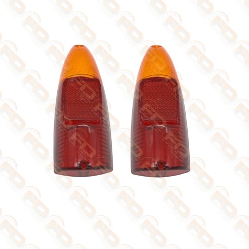 COPPIA PLASTICHE FANALI POSTERIORI BIANCHINA PANORAMICA