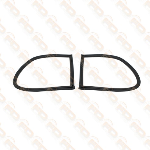 COPPIA GUARNIZIONI VETRO LATERALE POSTERIORE AUTOBIANCHI BIANCHINA E BERLINA