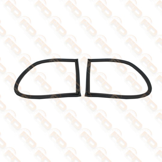 COPPIA GUARNIZIONI VETRO LATERALE POSTERIORE AUTOBIANCHI BIANCHINA E BERLINA