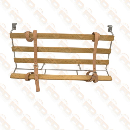 PORTAPACCHI CROMATO CON BACCHETTE IN LEGNO FIAT 600