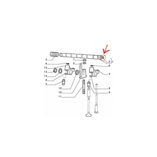 COPPIA TAPPI BILANCERE FIAT 500 126 BIANCHINA